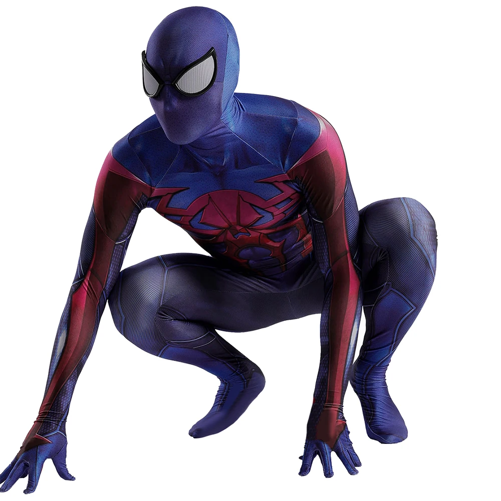 Disfraz de Cosplay de Miguel OHara SpiderMan para adultos y niños, traje Zentai de LICRA con estampado 3D de Halloween, 2099