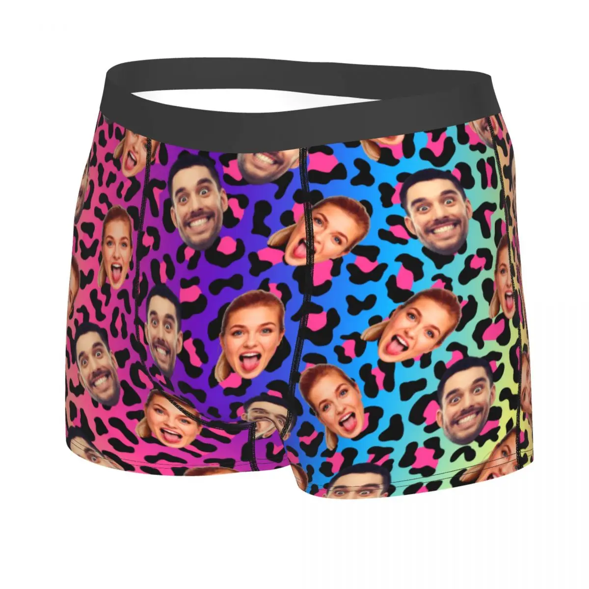 Día de San Valentín hombres personalizado cara foto ropa interior Boxer calzoncillos pantalones cortos transpirables bragas calzoncillos para marido