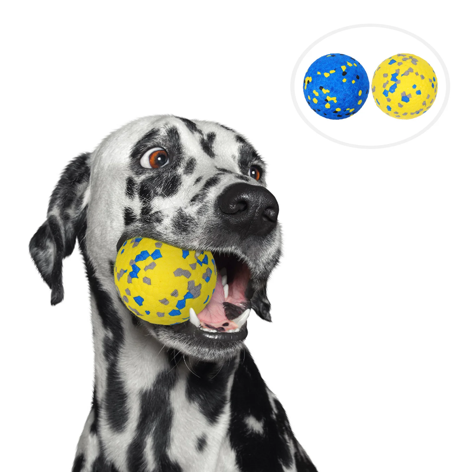 

2Pcs Durable Etpu Dog Balls Indestructible Teeth Bounce Chew Resistant Pet Ball Tough Dog Balls