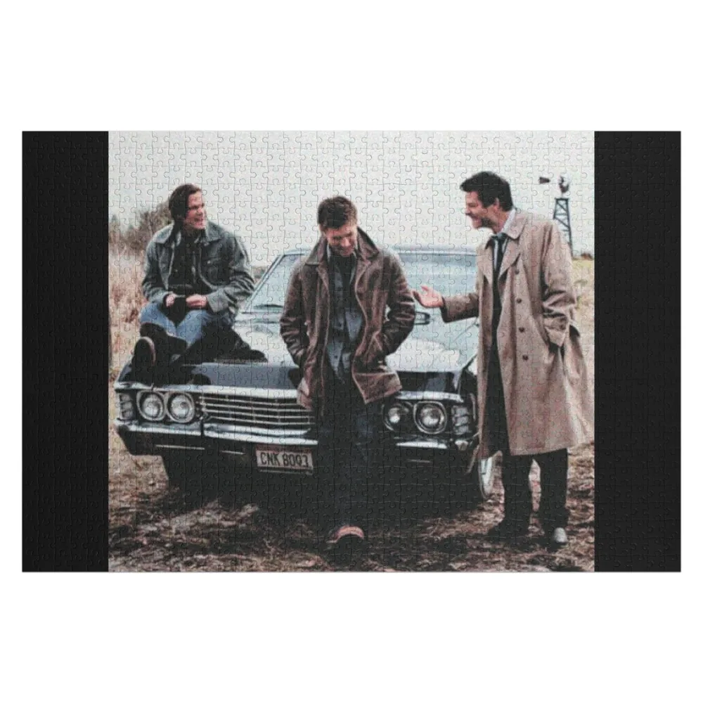 Supernatural, sam winchester, dean winchester Jigsaw Puzzle Custom With Photo Wooden Adults Customized Kids Gift Puzzle