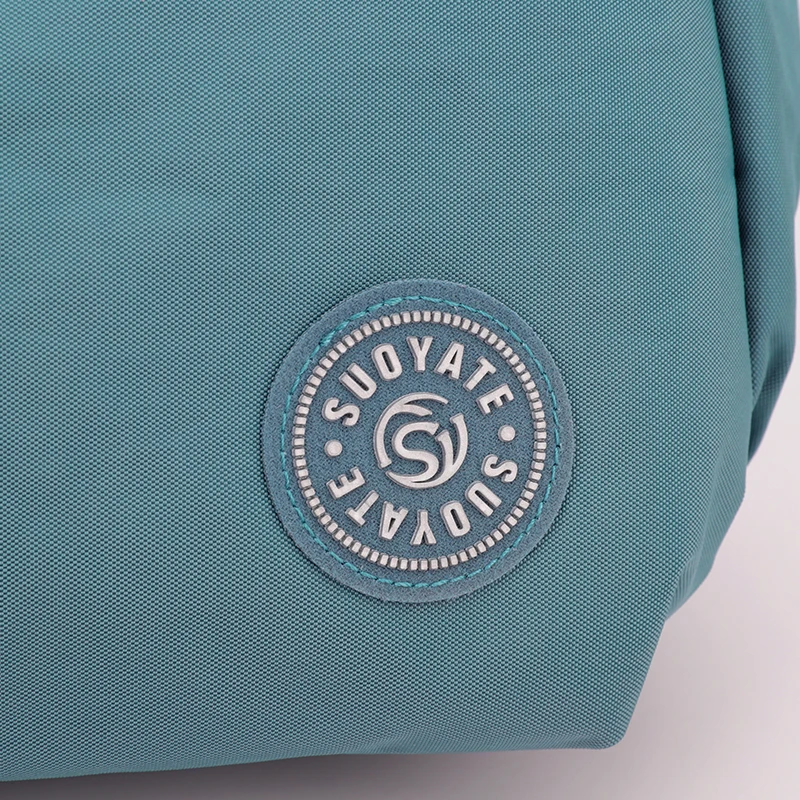 Schicke Damen Nylon Umhängetasche mit Verstellbarem Riemen Reißverschluss Vielseitige Einfarbige Schultertasche für den Alltag – Detail 11