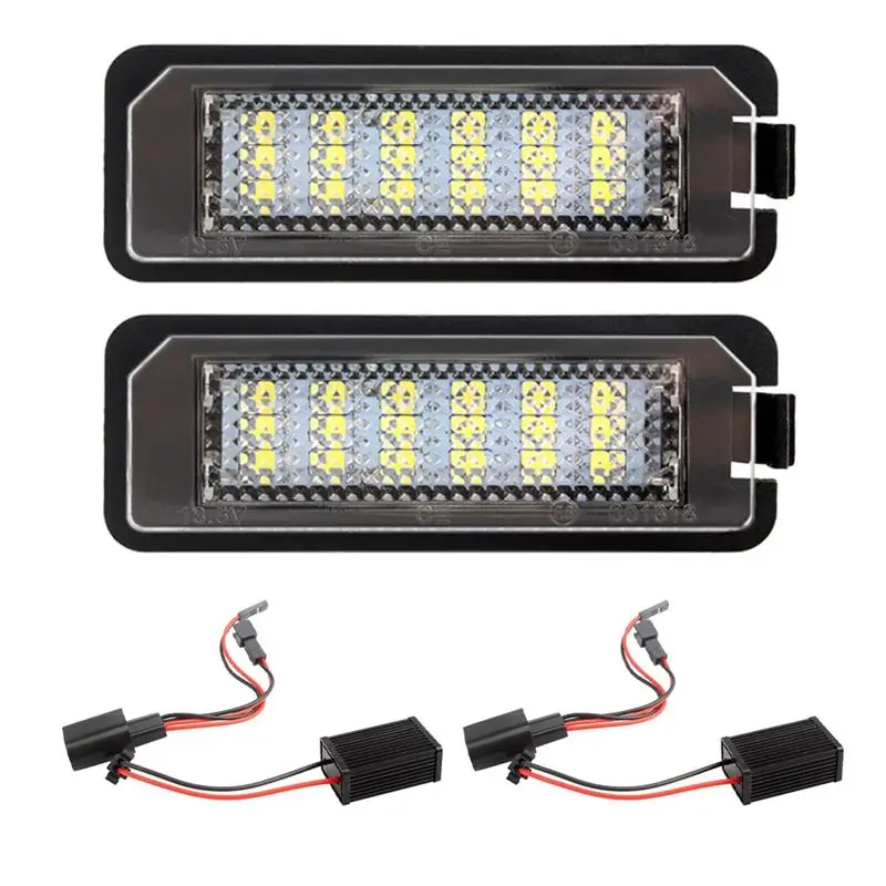 

A58X-Для Passat B6, CC, Eos, Golf 4, 5, 6, 7, MK7, Polo, Superb, Lupo, Scirocco, Seat Leon, Altea: Светодиодная подсветка номерного знака