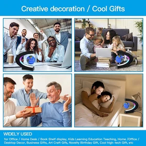 Quả cầu bay từ tính nổi, bản đồ thế giới LED, Đèn chống đối điện tử, đèn bóng mới, đèn trang trí nhà, quà tặng sinh nhật 8 Bán hàng chính Luminaria Levites - №1