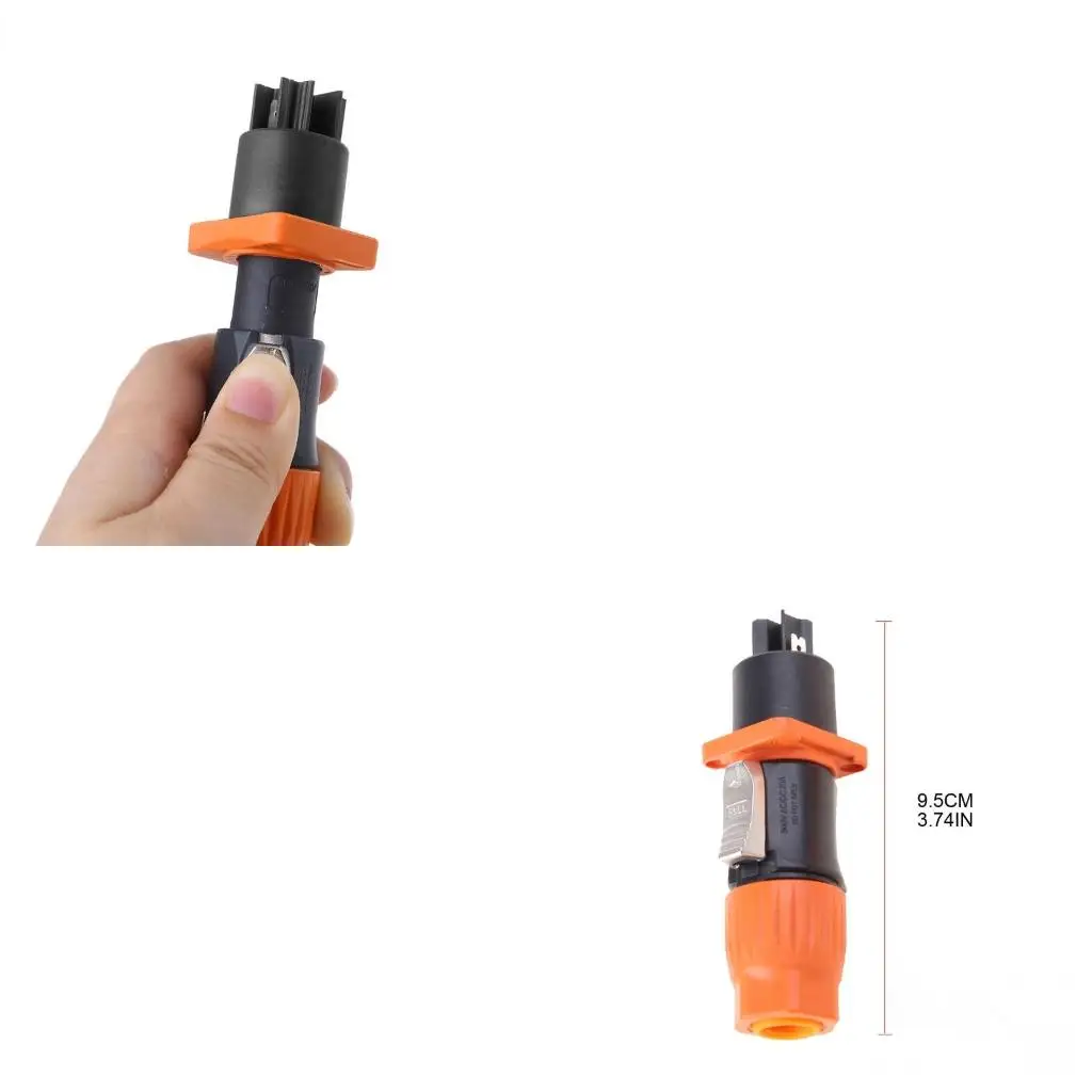  Three-core Power Cord 20A Aviation Plug LED Large Screen Power Plug Coonector