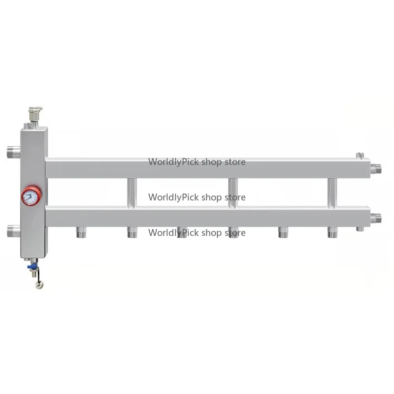 Stainless Steel Hydraulic Separator Manifold, Flexible for Primary Secondary System Boiler, 2 6 Way, 80x80 Square, Wholesale