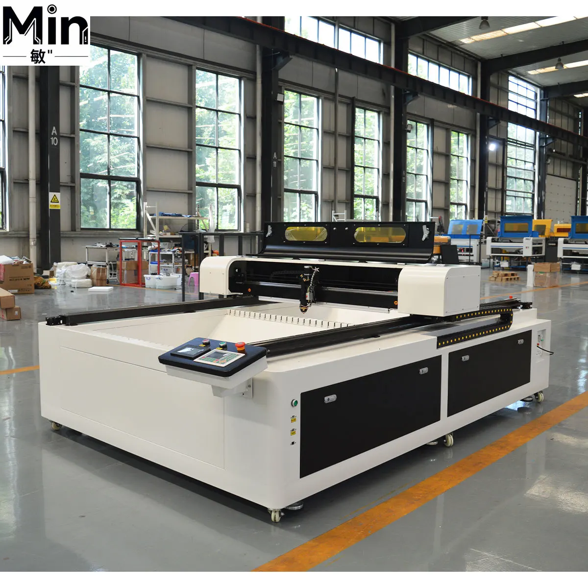 1325 1530 80W-300W CO2 CNC for Metal Steel Nonmaterial Cutting Supports BMP PLT Graphic