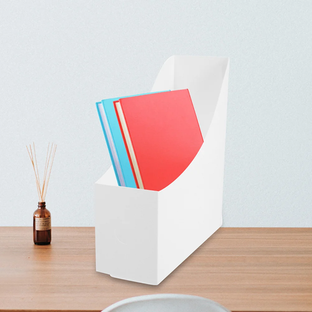 3pcs Document Organizer Thickened Desktop File Storage Holder Book Shelf For Office Home Study Plastic Document Rack