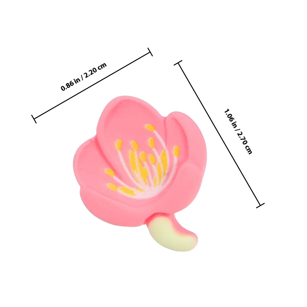 30개 귀여운 꽃 모양 푸시핀 레진 장식용 압정 코르크보드 게시판 벽 사진 전시 사무실 장식용