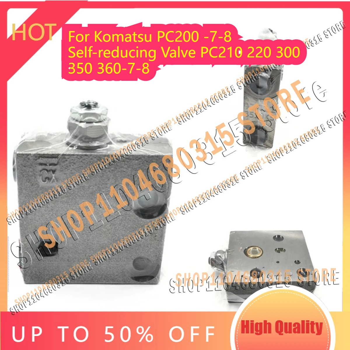 Excavator For Komatsu PC200 -7-8 Self-reducing Valve PC210 220 300 350 360-7-8 Pilot Pressure Reducing Valve Parts