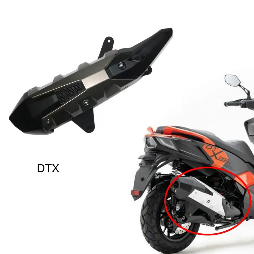 

New DTX360 Motorcycle Original Accessories Exhaust pipe covers Muffler covers Anti-Scald Cover For KYMCO DTX 360 360DTX DTX 360