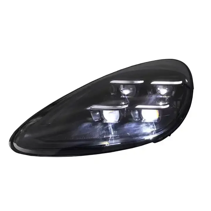 SJC Auto-Auto-Lichter, Scheinwerfer für Porsche Cayenne 2011–2017, Upgrade 2024, neue modifizierte Scheinwerfer, LED-Tagfahrlicht