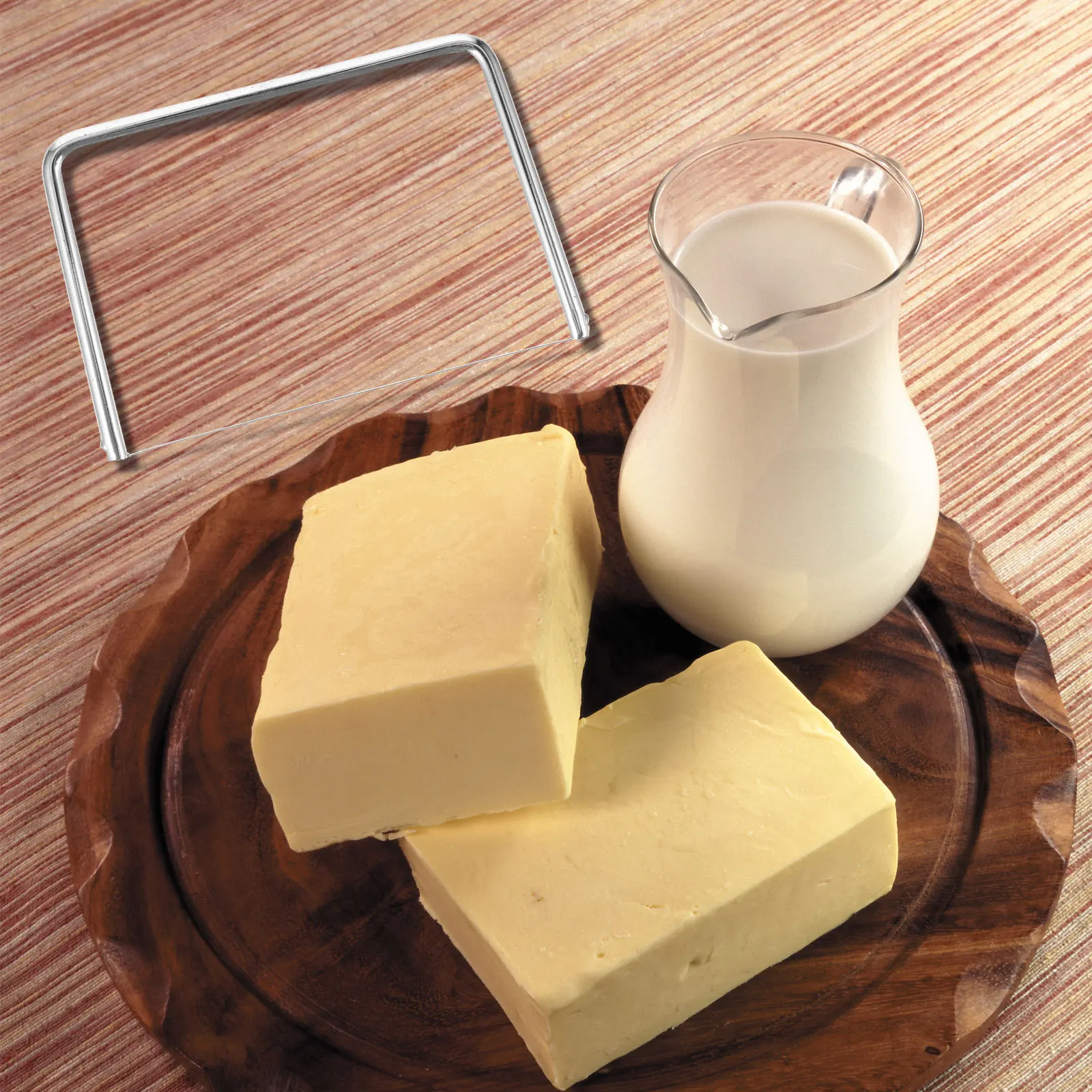 

3pcs Cheese Slicer Wire Handheld Butter Cutter Multifunctional Cake Tool Stainless Steel Kitchen Utensil Lightweight Storage