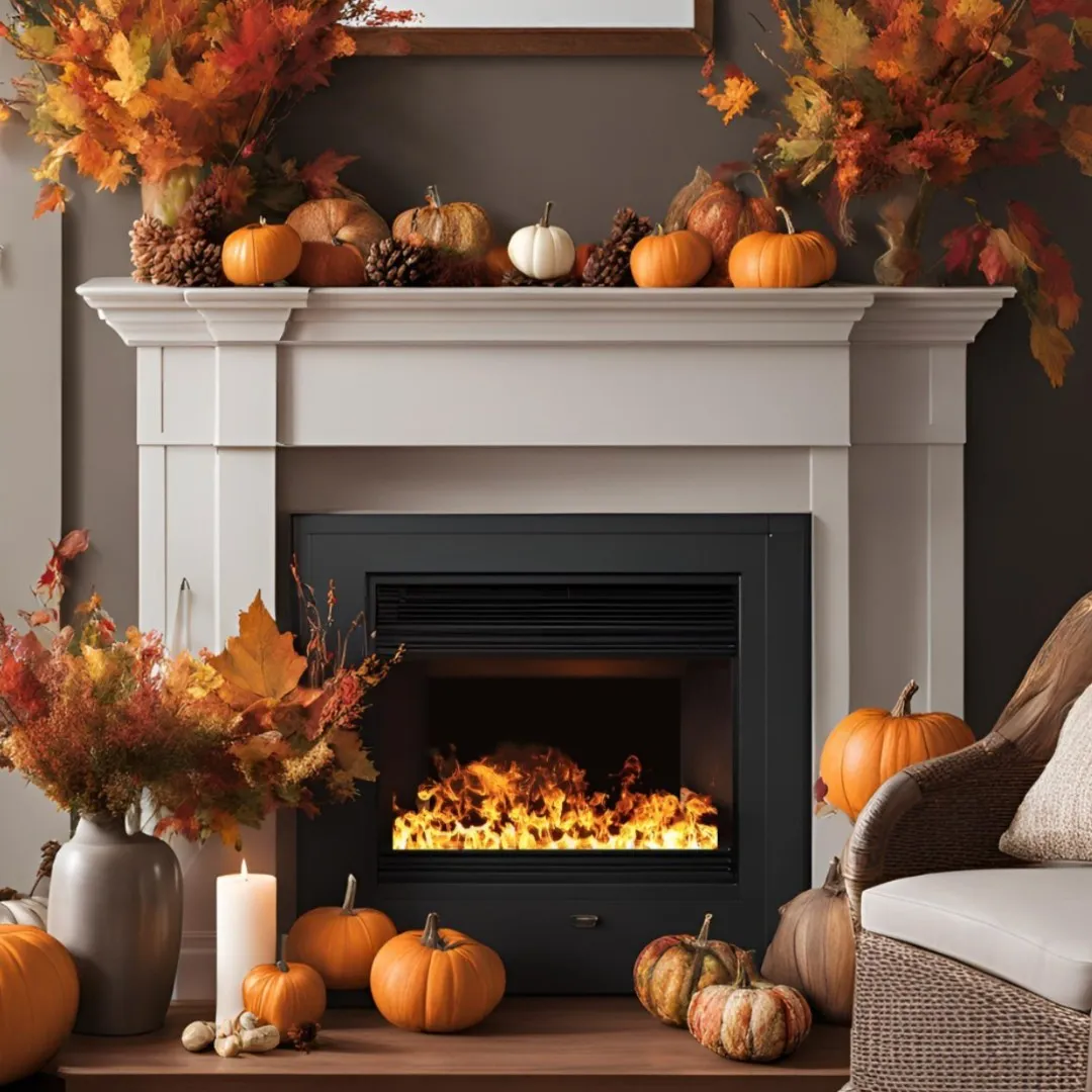 

Крытый электрический камин в европейском стиле, современный дизайн, 3D отдельно стоящий многопламенный камин с умным управлением Wi-Fi, камин с водяным туманом