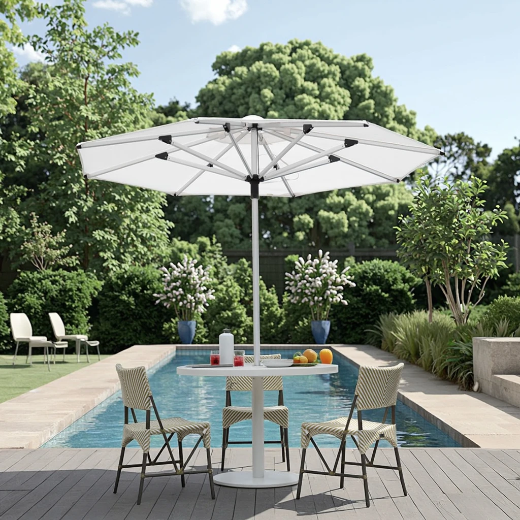 Factory Wholesale Modern Design French Coffee Shop Hotel Courtyard Garden Table Sets Bistro Cafe Outdoor Furniture-4 Chairs