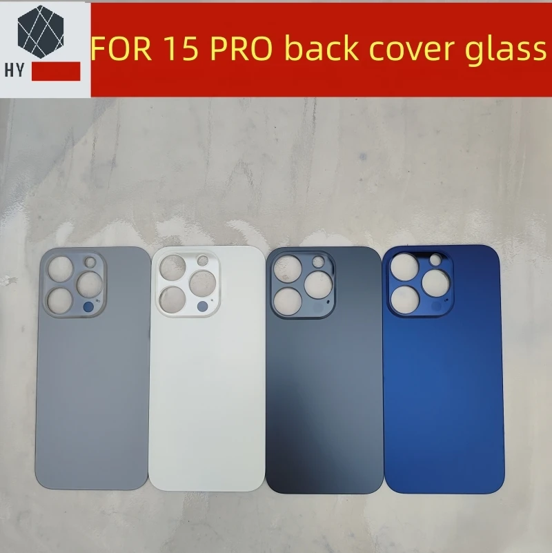 back cover glass For Iphone 15 Pro Max / 15 Pro Big Hole Back Battery Cover Rear Panel Door Housing Case Repair Parts image 5
