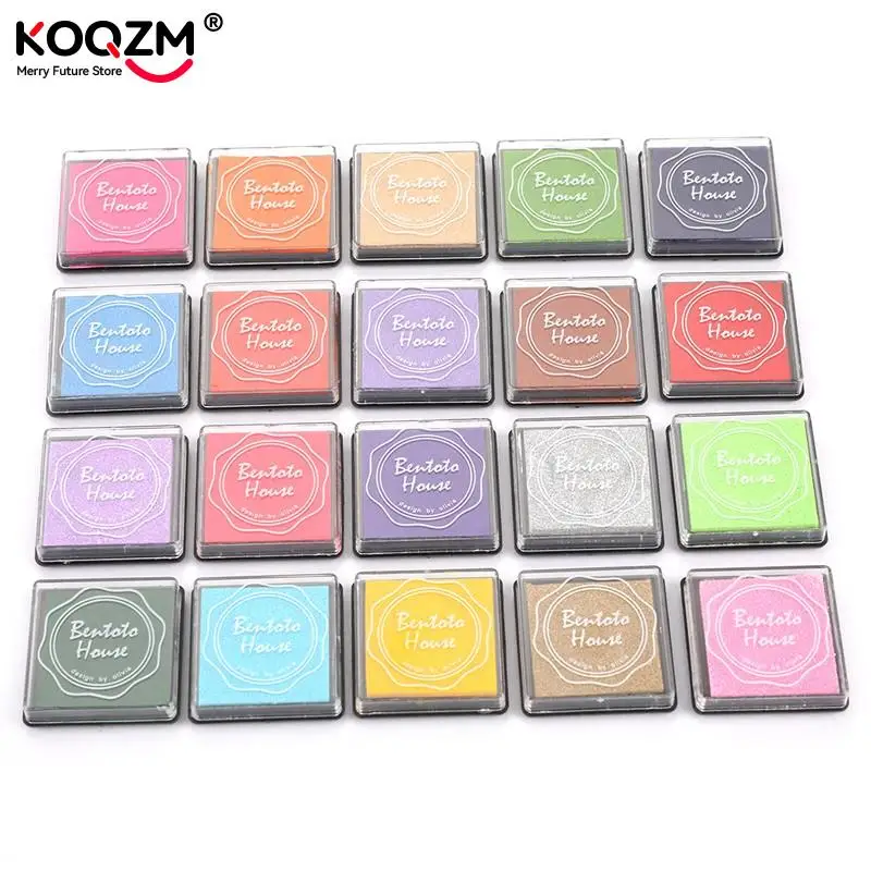 20pcs Multi-colored Giant Ink Pads Stamp Pads Inkpad Handmade DIY Craft For DIY Craft Scrapbooking Finger Paint Ink Pad Set