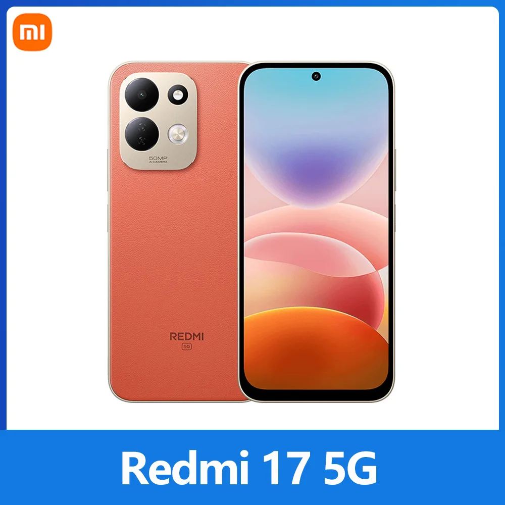 Xiaomi Redmi 17 5G, NFC, Snapdragon® 4 Gen 5, 6,9", 120 Hz, 50 MP camera, 7500 mAh batterij, IP64
