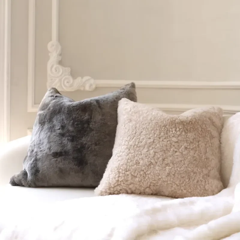 High Quality Comfortable Genuine High Grade Sheepskin Pillow