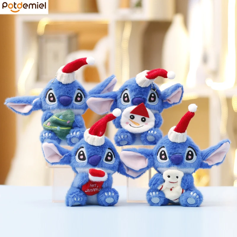 Novo anime figuras ponto chaveiro de pelúcia natal seris chaveiros plushie chaveiro boneca mochila pingente presente natal brinquedos da menina