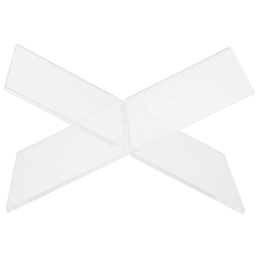 Acrylic Book Stand Large Transparent 15x31cm 4mm Thick Recipe Holder for Magazines Albums Display Sturdy Anti