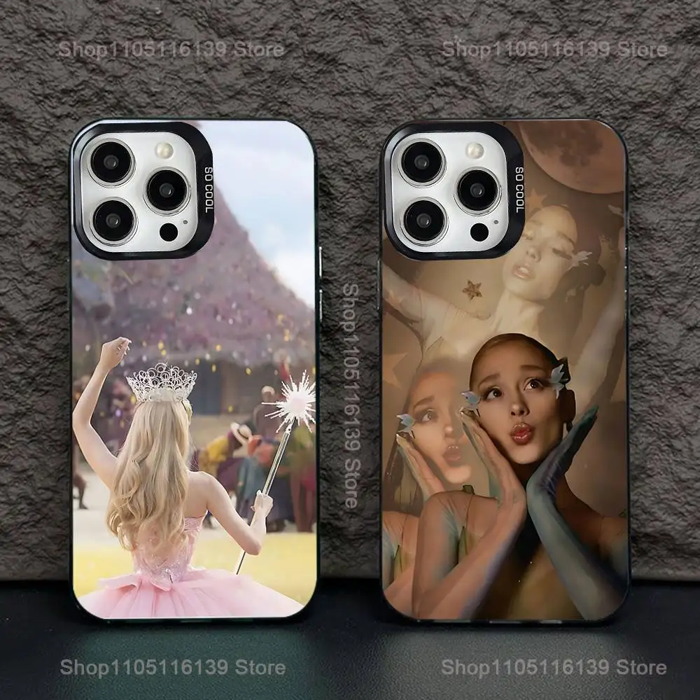 

Phone Case For iPhone 16,15,14,13,12,11,Pro,XS,Max,Plus,Mini,SE Singer actress A-Arianas Black Candy Matte Shockproof Cover