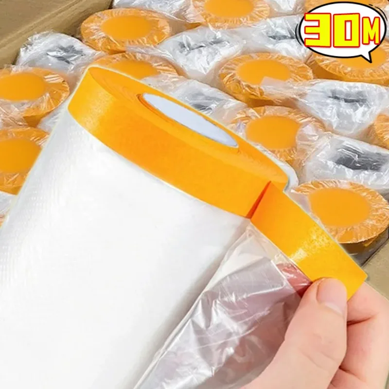 

10/рулон самоклеящаяся пылезащитная крышка для шкафа, одноразовая режущая пылезащитная защитная пленка для мебели, защитная пленка для рисования