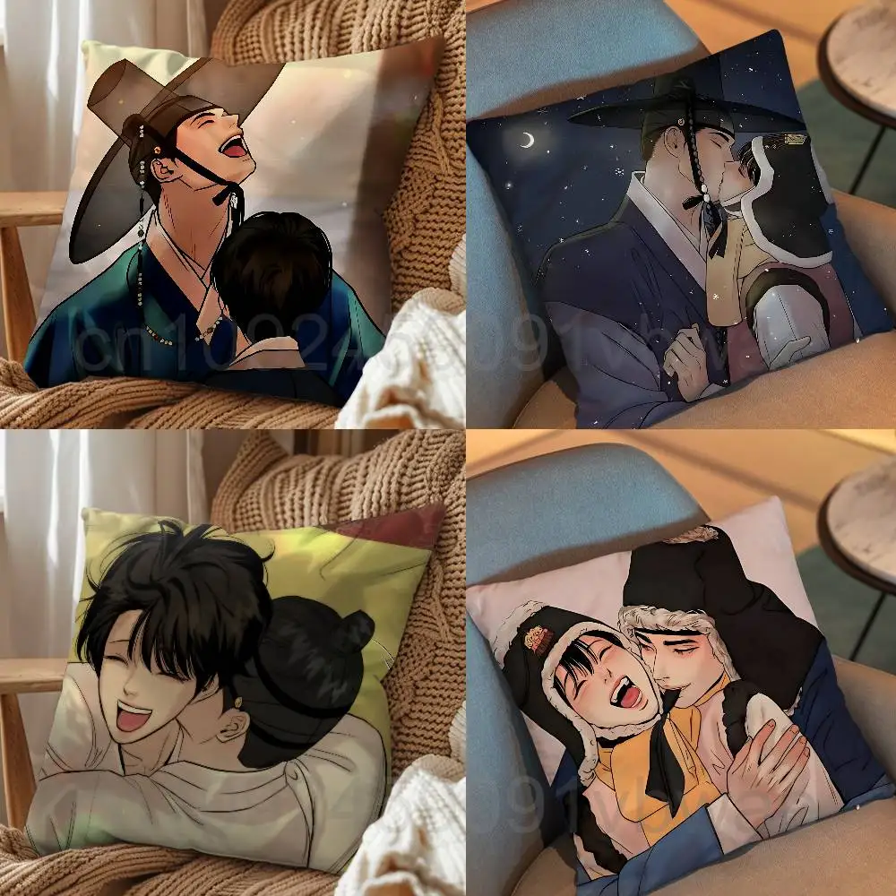 Korean webtoons Painter of the Night Pillow Case cover Nap Time  Sofa Living home Room Bedroom Backrest Cushion Square cojines