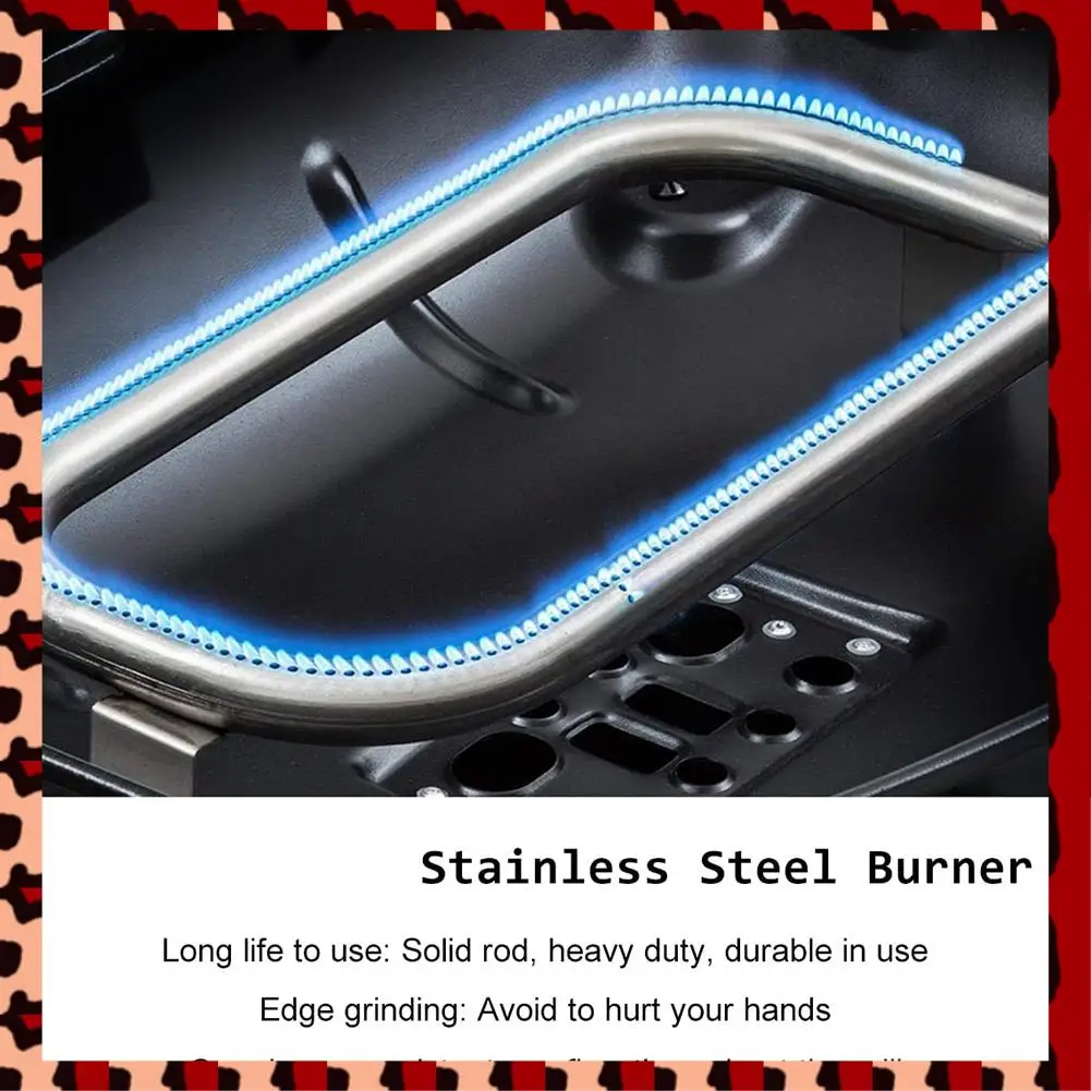 

A72P Stainless Steel Grill Burner Tubes 60040 Replace Parts For Q100, Q120, Q1000, Q1200, 386002, 516002, 516001, 50060001