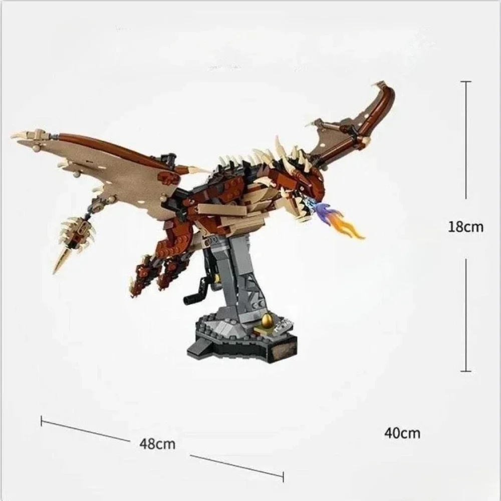 MINISO Dangerous Flying Dragon 76406 Peripheral Extensions Suitable for Christmas Gifts Compatible with Legoed Particles,671pcs