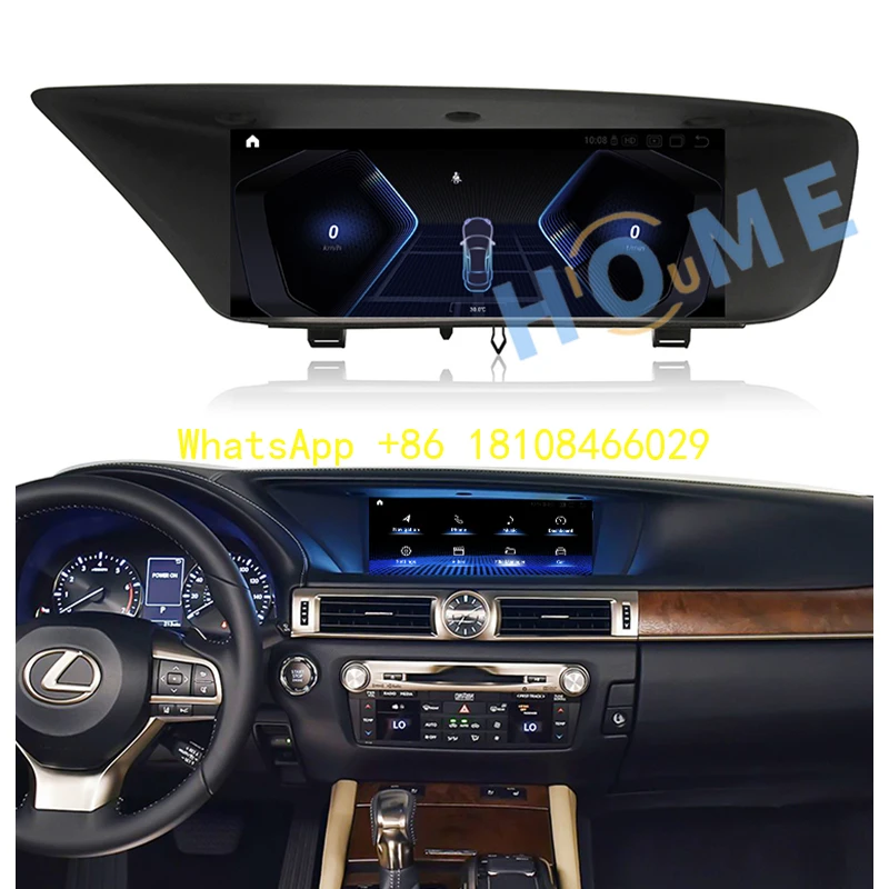 

New 12.5 Inch Qualcomm Android 12 Car Radio GPS Navigation Multimedia CarPlay Autoradio for Lexus GS 200 250 300 350 450 12-17