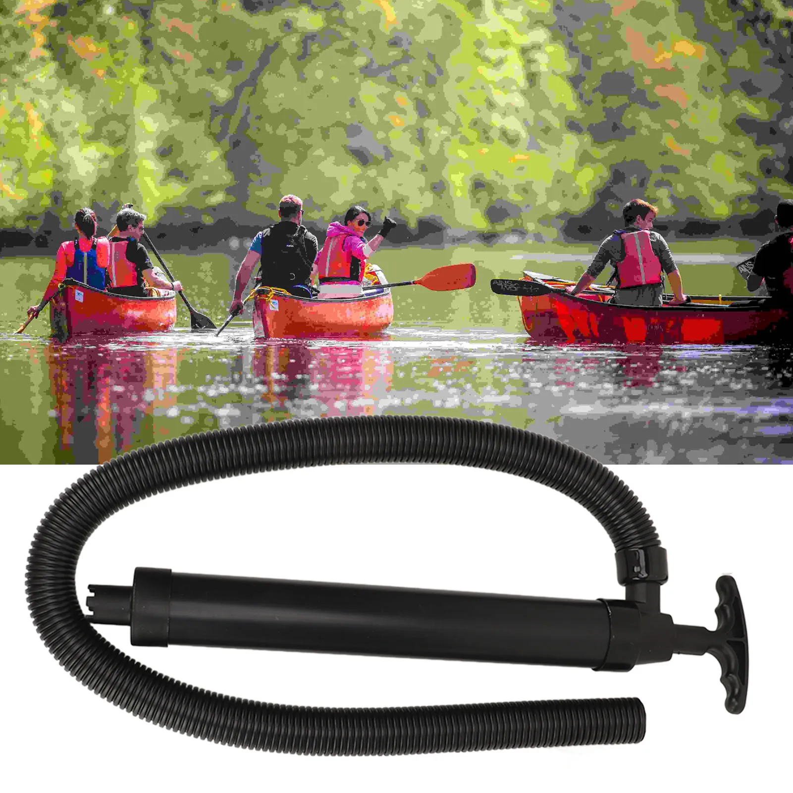 

Manual Bilge Pump With Hose Portable Hand Water Pump For Yachts Fishing Boats Kayaks Speedboats