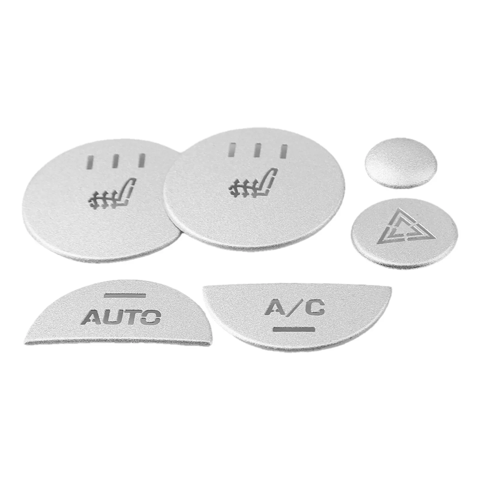 Autocollants de boutons de climatisation de voiture en alliage d'aluminium, boutons de commande centraux, décalcomanies pour Range Rover Evoque 2012-19, 1PC