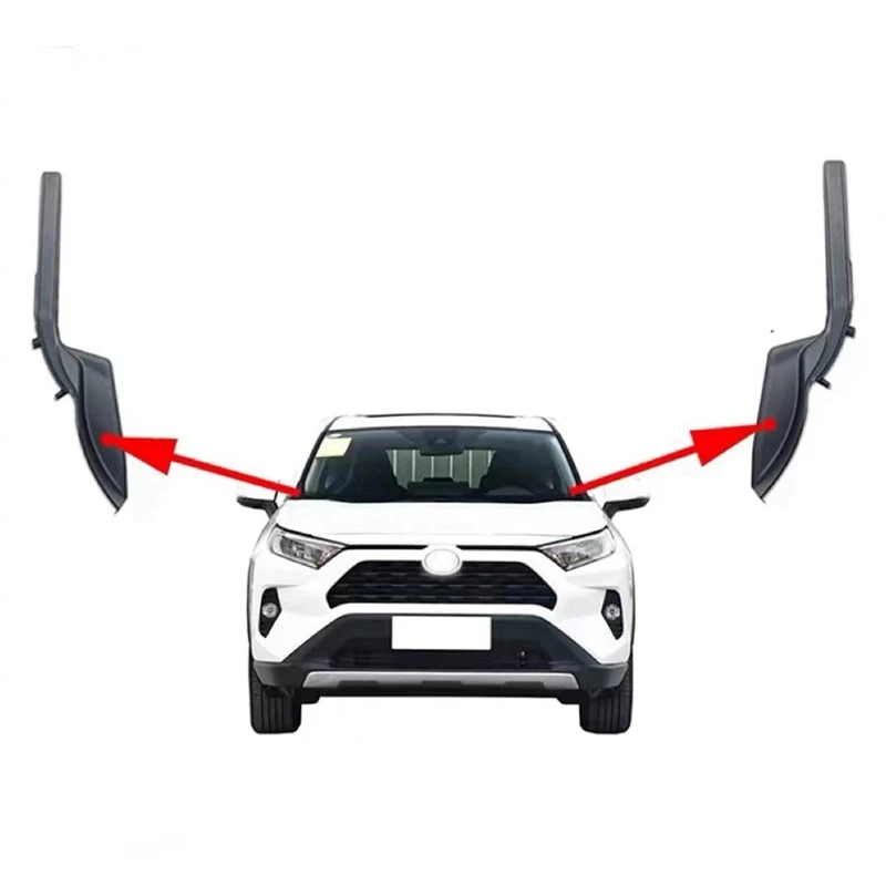 Car Front Windshield Wiper Side Cowl Trim Plate Neck Panel Cover Cap Replacement For Toyota RAV4 RAV 4 XA50 2019-2022