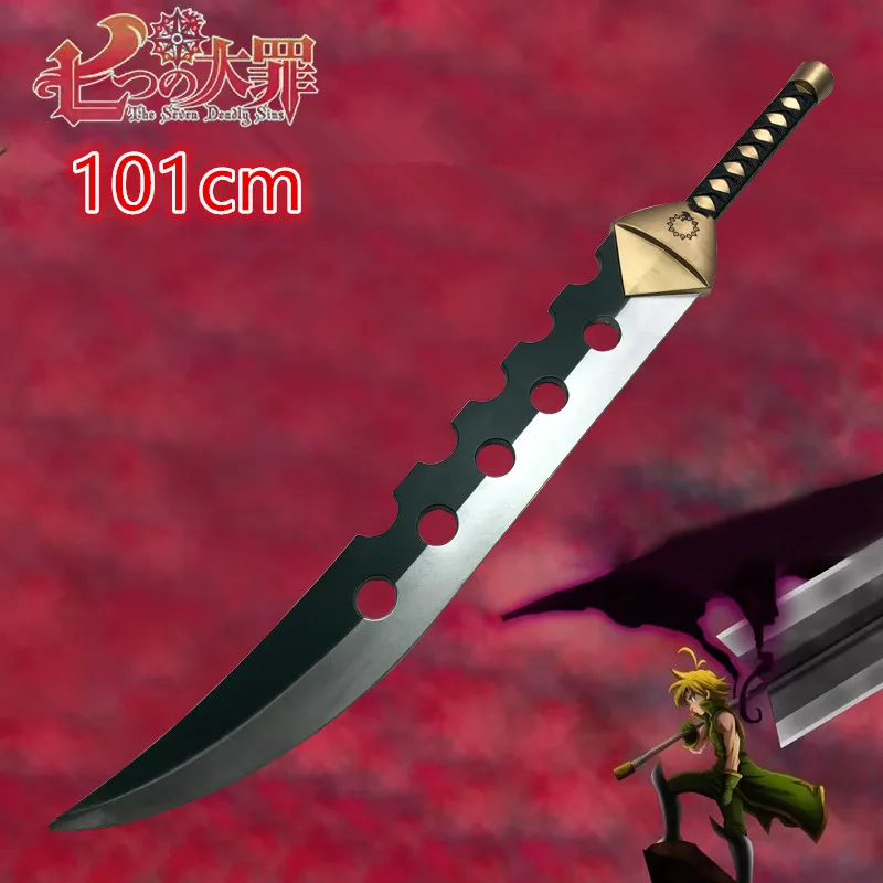 cosplay LostBane sword The  sword  Meliodas Knife Broken Sword 1:1 GIDEON Hammer Prop weapon Props Knife 101cm