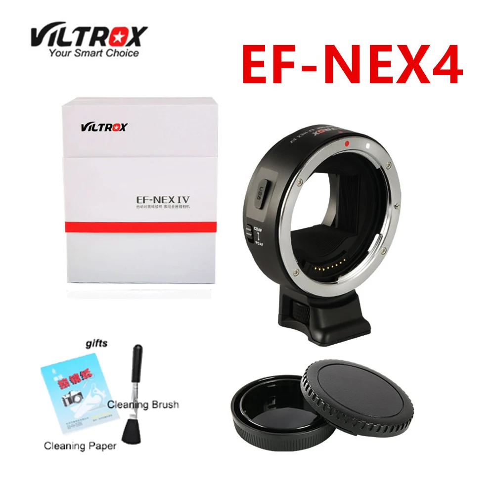 

Viltrox EF-NEX IV Auto Focus Lens Adapter for Canon EOS EF EF-S Lens to for Sony E NEX Full Frame A9 AII7 A7RII A7SII A6500