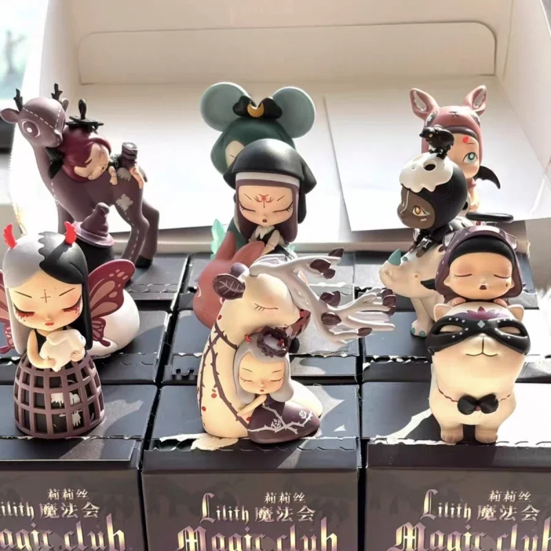 

Genuine Lilith Magic Club Series Blind Box Cute Ornaments Mysterious Surprise Box Trend Play Toy Exquisite Home Decorations