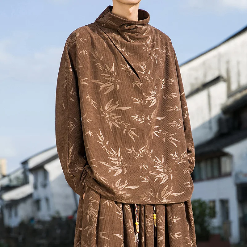 

Мужская куртка в китайском стиле, вельветовый бархатный кардиган, топ, мужской костюм Тан, рубашки кунг-фу, японские кимоно, куртки, пальто, мужская одежда Zea