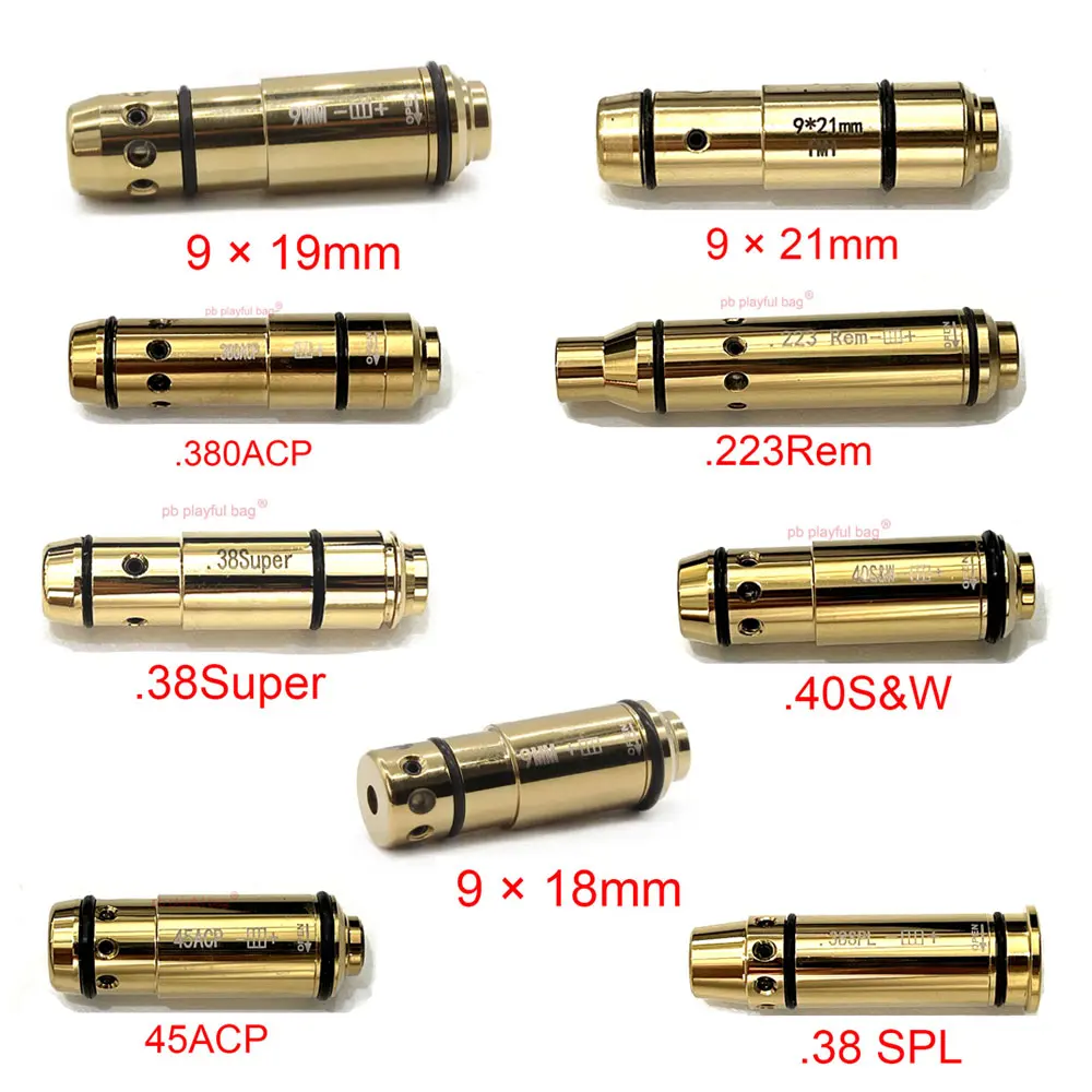 Outdoor-Sport taktische rote Laser patrone Bohrer. 223rem 40s & w 45acp 9mm Training 2mw Laser kugel Spielzeug Zubehör qg542