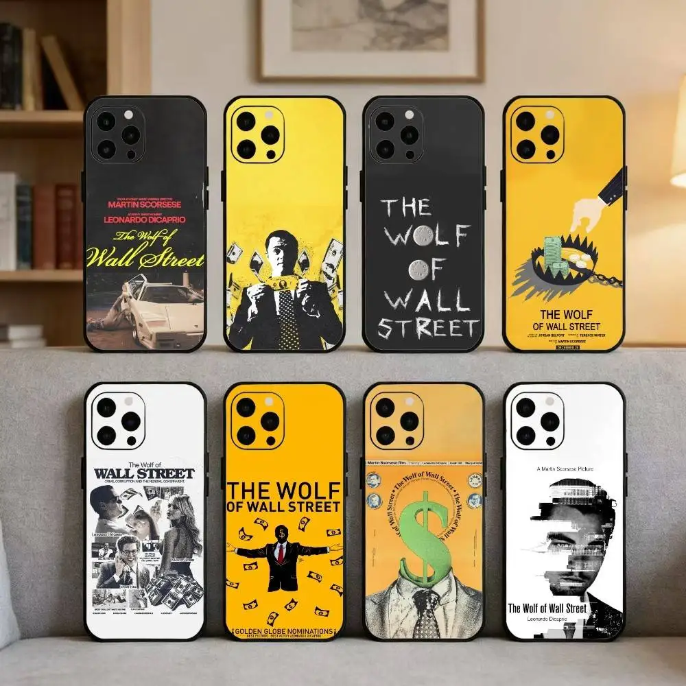 

TV The W-Wolf of W-Wall S-Street Phone Case For iPhone 16,15,14,13,12,17,Pro Max,Plus Silicone Black Case
