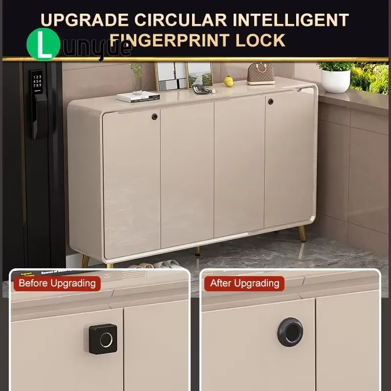 High End Smart Shoe Cabinet with Touch Screen Biometric Lock Deodorant Function for Luxury Residential Hotels Modern Storage