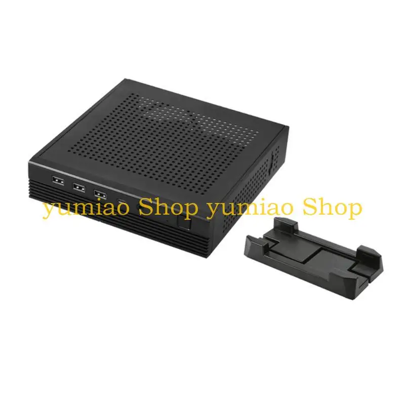 

587B TX06 Desktop Mini ITX Case Support Thin DCIN Motherboards Space Saving with Fast Speed Cooling