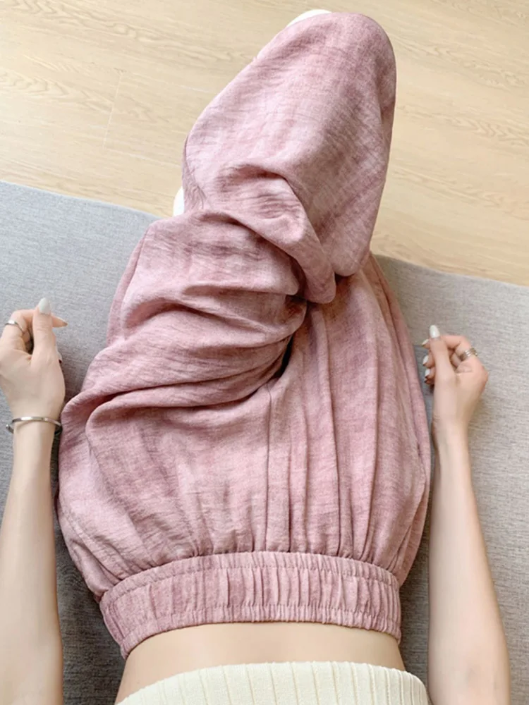 

Cotton Linen casual pants for women summer thin ice silk cotton linen pants high waist drape feeling wide leg long pants
