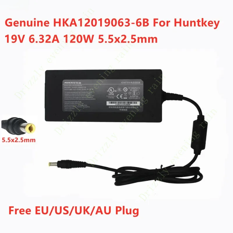 Genuine hka20000 9063-6b 19v 6.32a 120W hka20000 9063-5e AC adapter for Huntkey Intel NUC Gimi lightank laptop power supply char