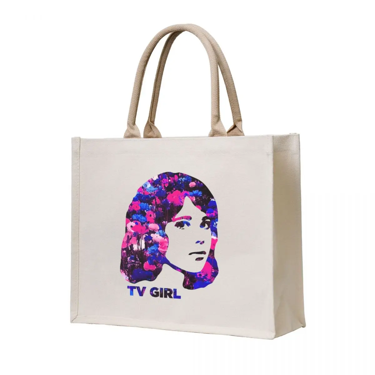 

TV GIRL Floral Tote Bag woman shopping bag large tote bag Beach