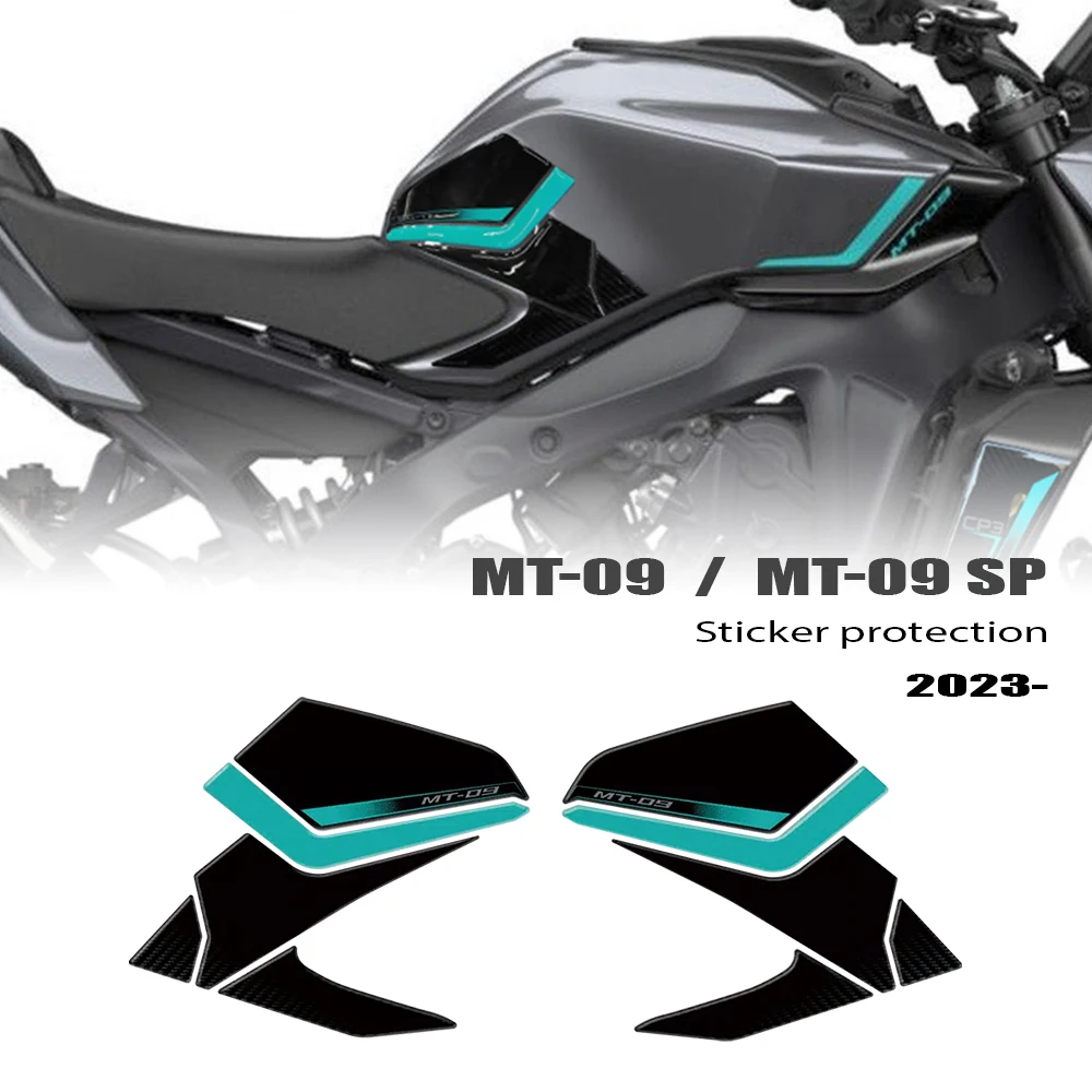 

For MT-09 SP MT 09 /SP 2024 2025 3D Sticker Protection Kit Knee Pad Decals Side Tank Pad Sticker