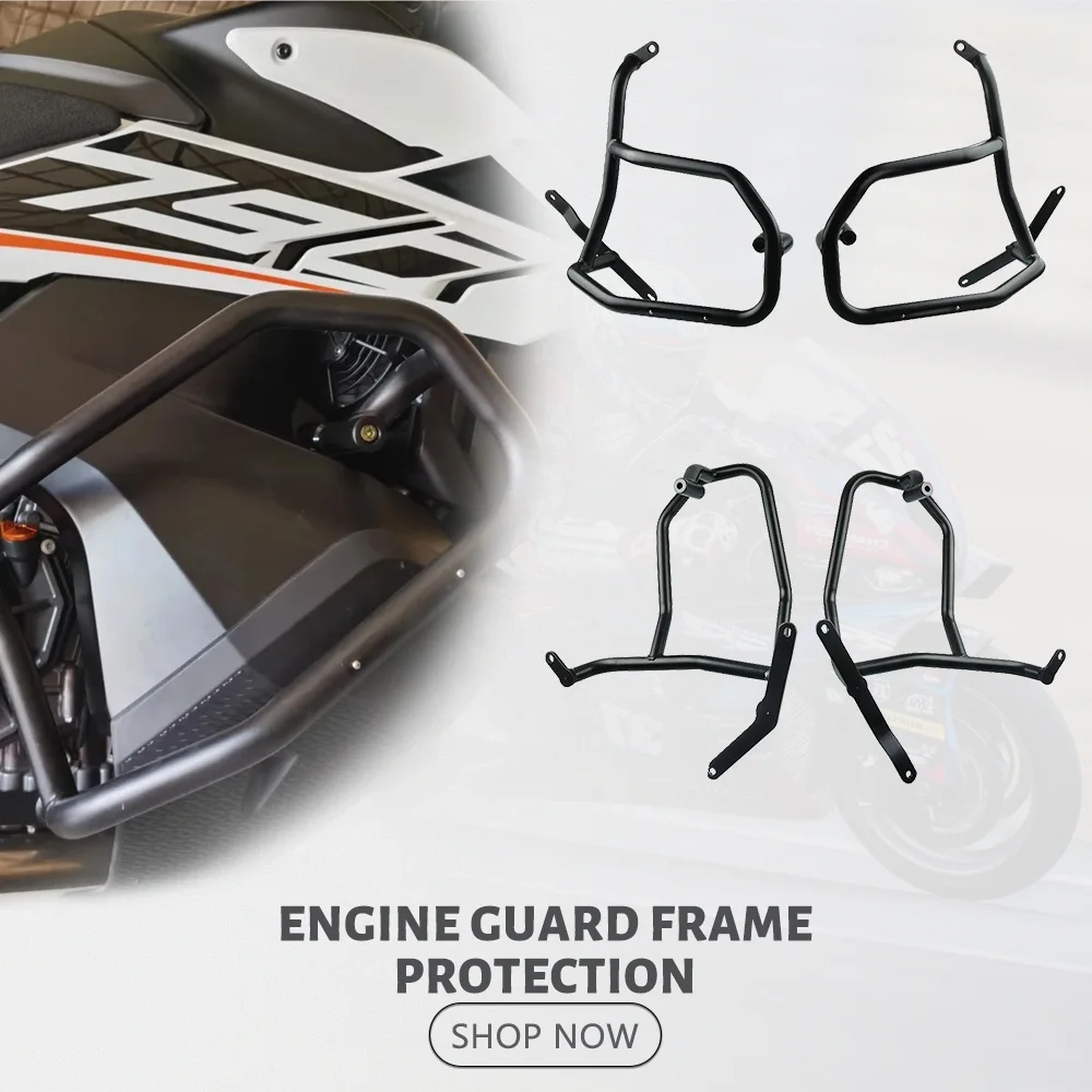 

Для 790 Adventure S R 2019 2020 ADV R/S 790ADV аксессуары для мотоциклов, защита двигателя, защита бачка, бампер, обтекатель, защита рамы