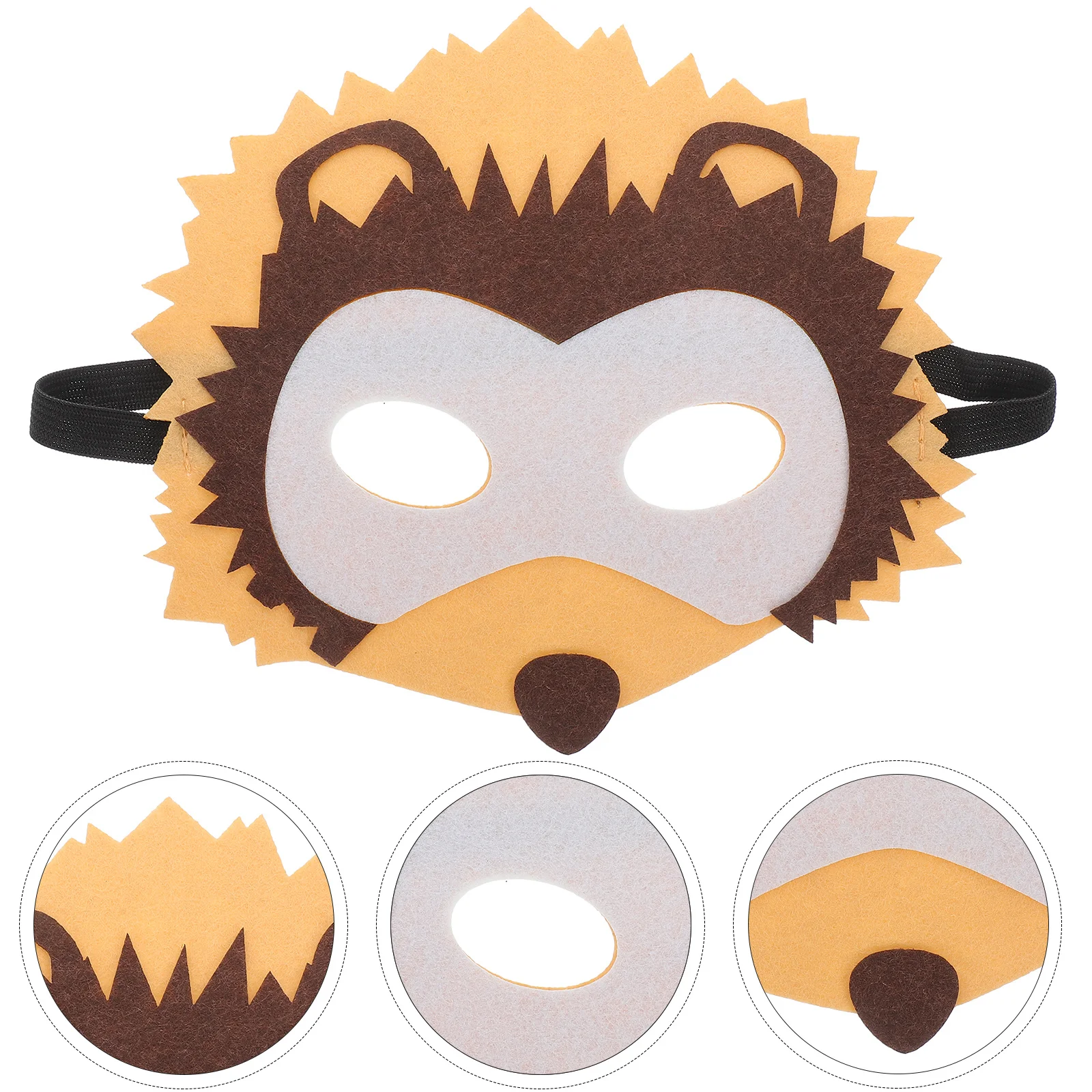 Accessorio per costume con fascia elastica a mezza faccia per maschera di animali per carnevale di Halloween, decorazioni per feste, festival, bambini e adulti