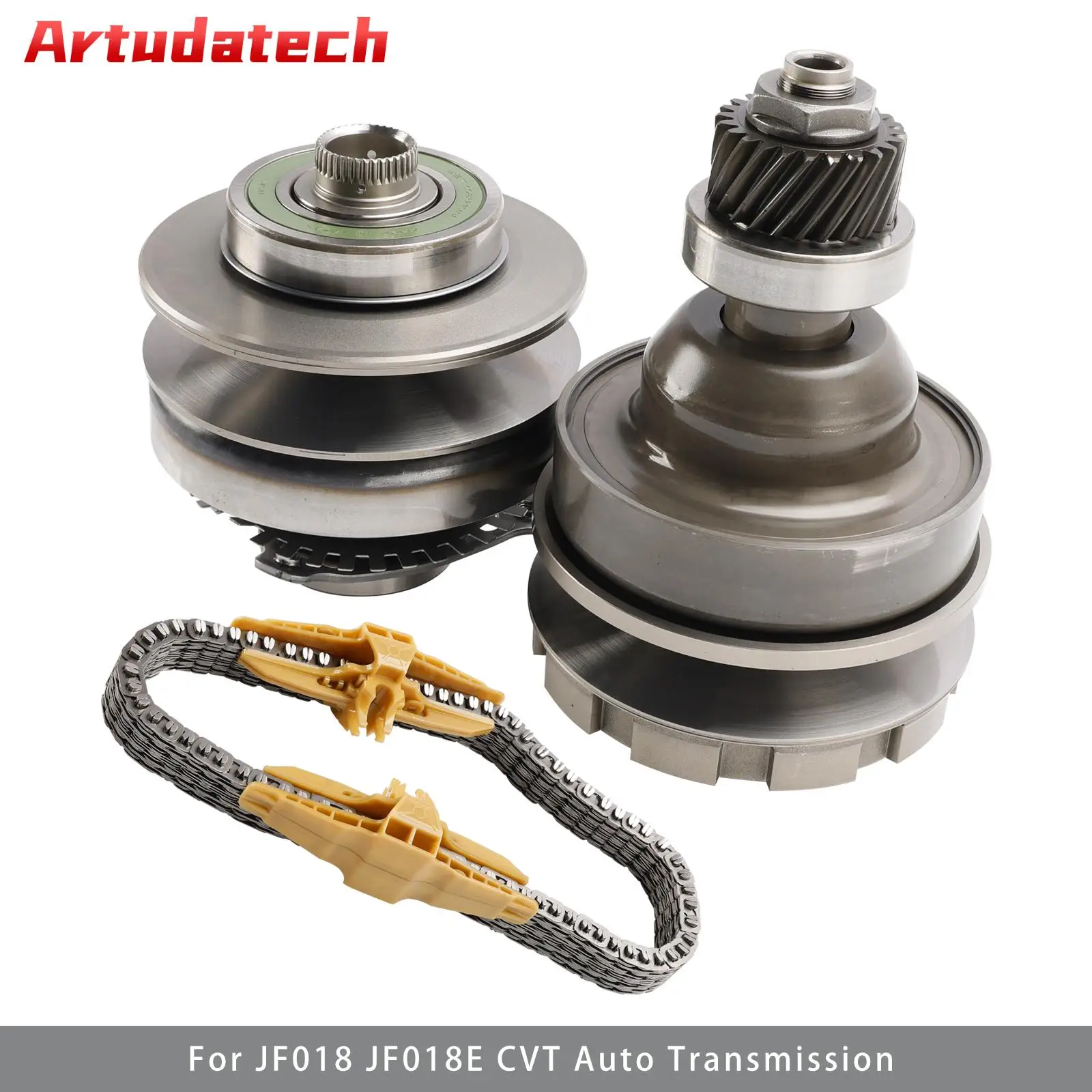 Artudatech JF018 JF018E CVT Auto Transmission Pulley With Belt Chain For Nissan Gearbox Car Accessories