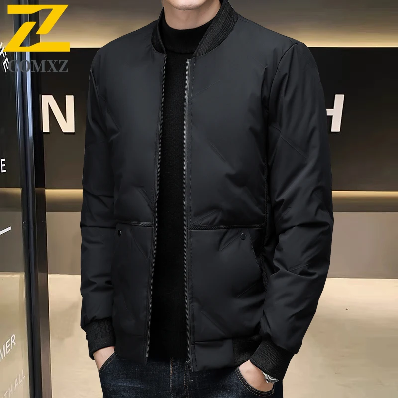 

Мужская хлопковая куртка высокого качества, модная хлопковая теплая хлопковая куртка с бейсбольным воротником, уличная повседневная зимняя одежда, куртка