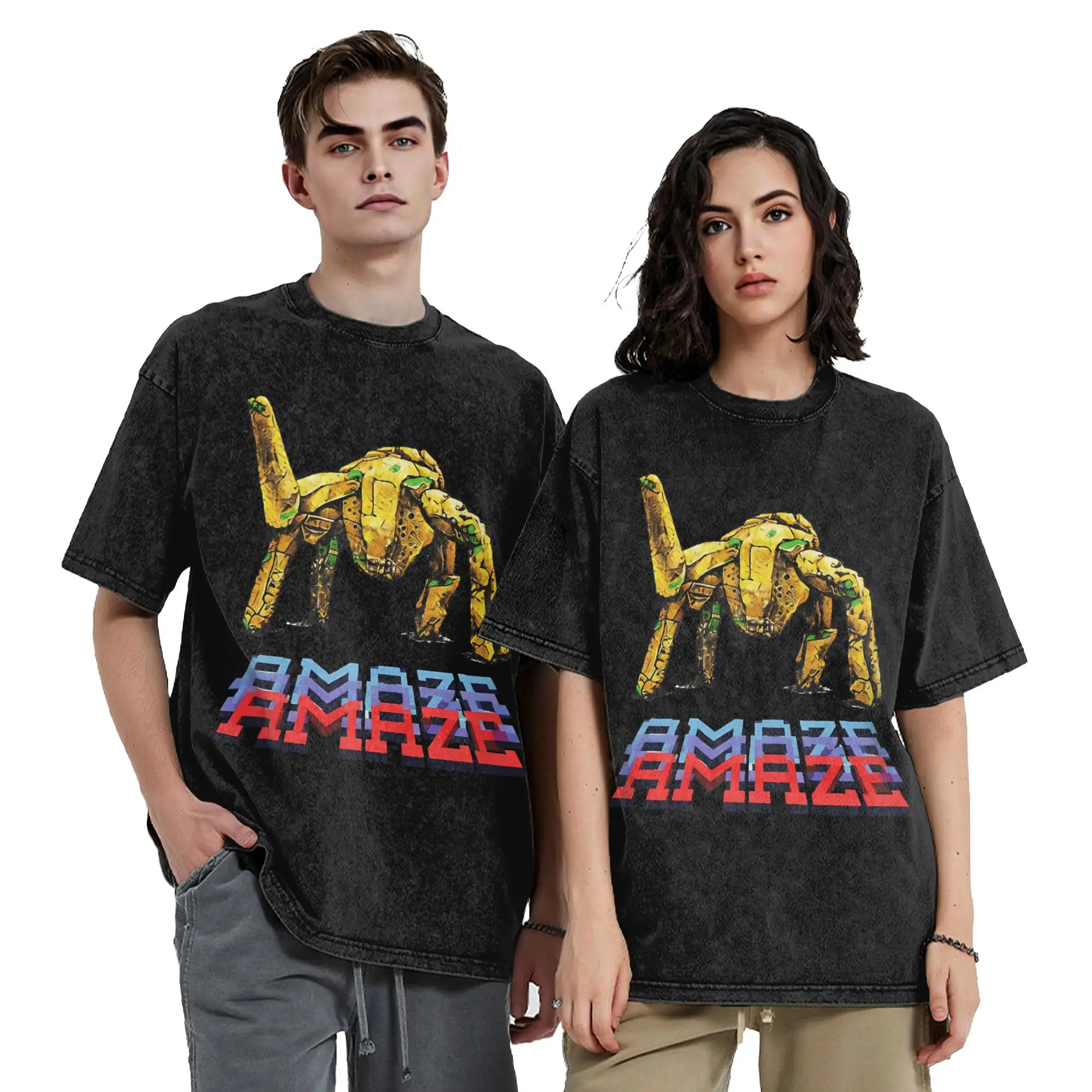 Project Hail Mary Rockys Amaze T Shirt Hip Hop Washed 100% Cotton Street T-Shirts  Vintage Men Women Tops Streetwear Tee Shirt